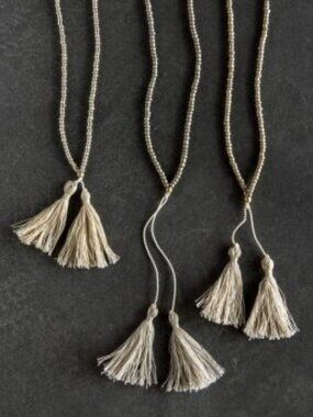 Purl Soho Beads + Tassels Necklaces Kit NEW Arctic Silver Boho Jewelry Making